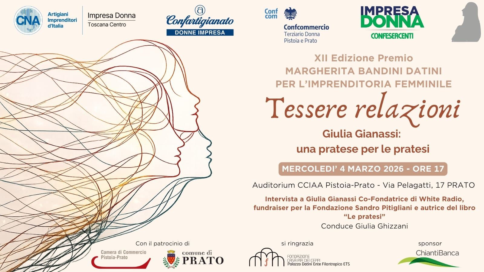 4 MARZO TORNA IL PREMIO MARGHERITA BANDINI DATINI PER L’IMPRENDITORIA FEMMINILE