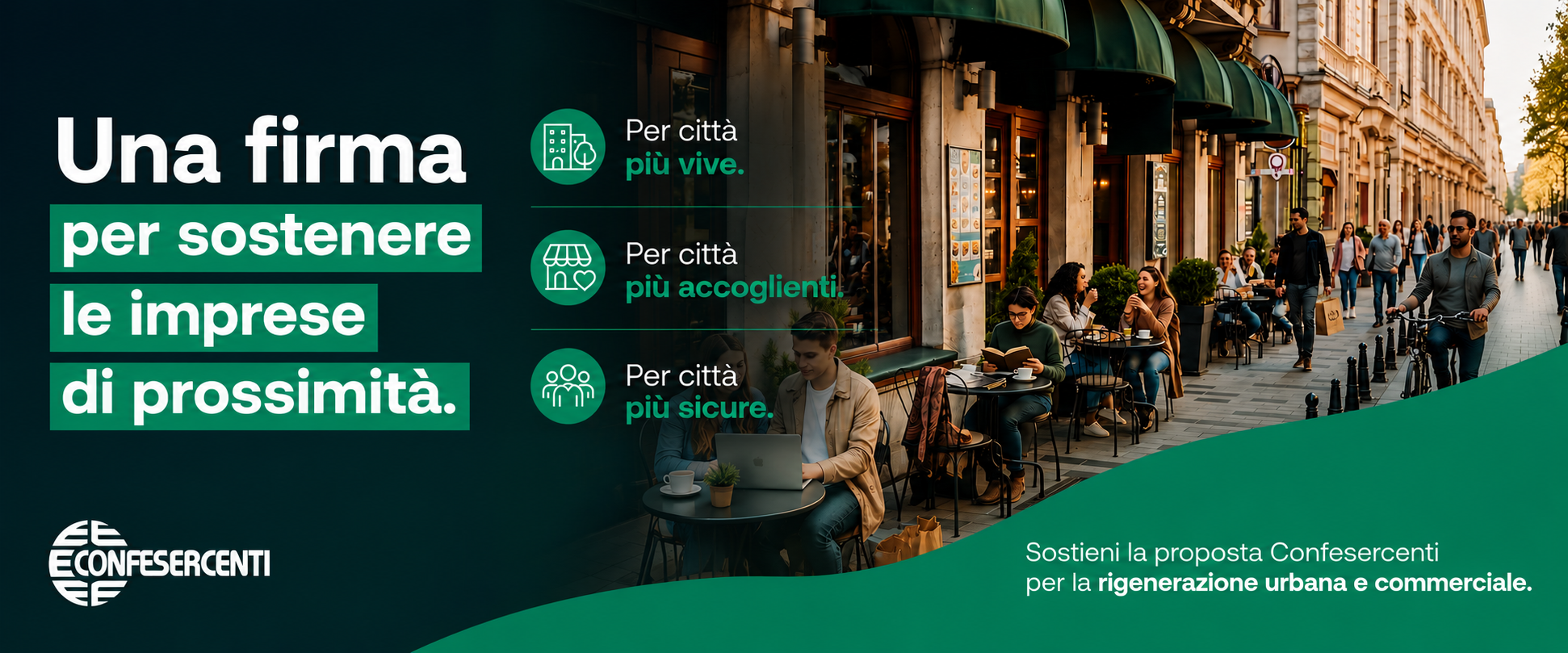 DIFENDIAMO IL COMMERCIO DI PROSSIMITA’: FIRMA LA PROPOSTA DI LEGGE DI CONFESERCENTI